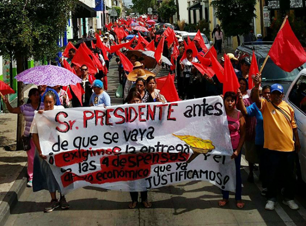 Antorchistas de Zapopan, Jalisco exigen cumplimiento a demandas 