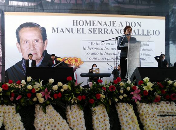 Rinden en Ixtapaluca homenaje a Don Manuel Serrano Vallejo