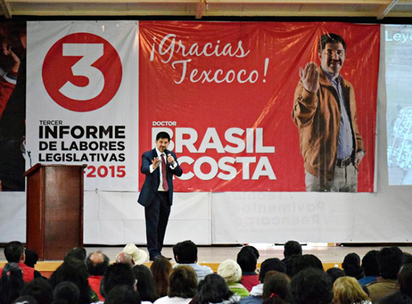 Brasil Acosta rinde tercer informe de labores legislativas