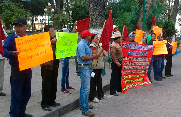 Pobladores de Texcalac protestan nuevamente ante desatención gubernamental