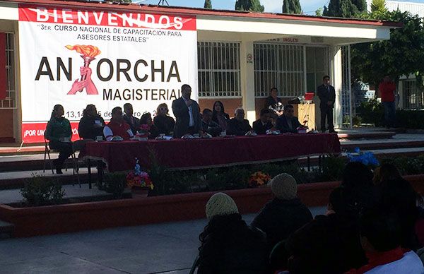 Antorcha Magisterial de San Luis Potosí se sigue preparando