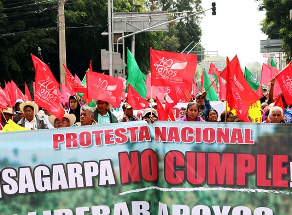Más de 35 mil campesinos afectados por incumplimiento de Sagarpa; antorchistas se manifiestan hoy