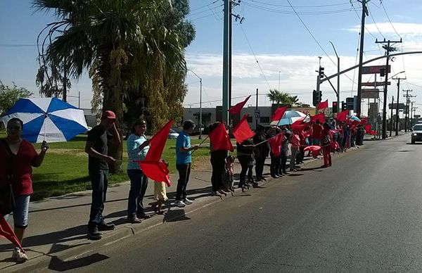  Marcha-mitin en la CESPM de Mexicali