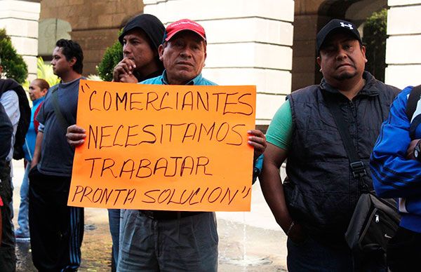 Capitalinos se solidarizan con comerciantes