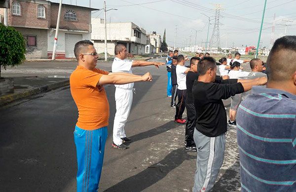 Inicia programa de acondicionamiento físico para policías de Chimalhuacán