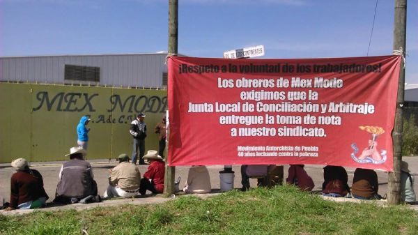 Los obreros de Mex-Mode nombraron a su Comité Ejecutivo