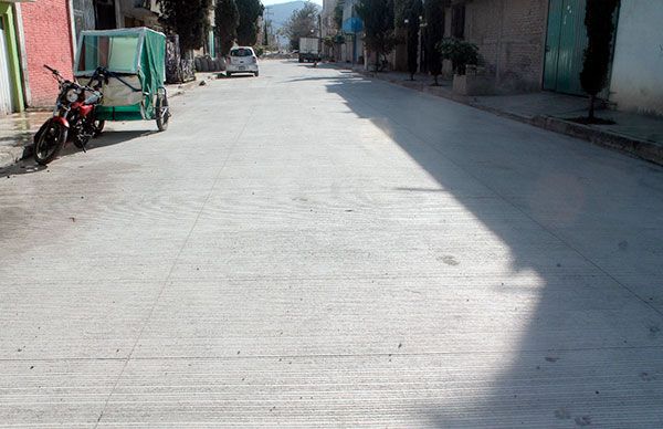 Antorcha finalizó dos repavimentaciones más en El Salado