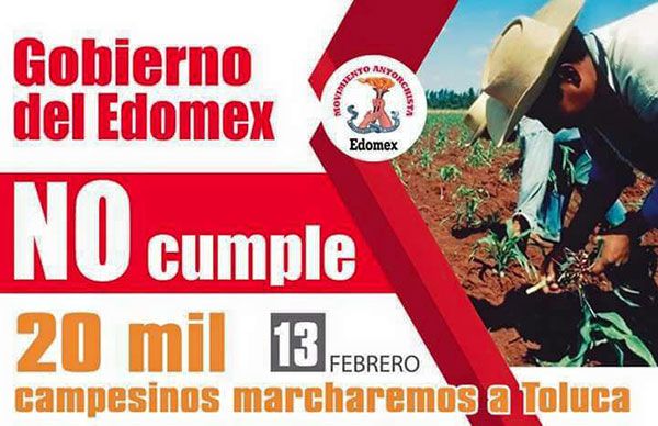 Antorchistas de Atlacomulco realizan difusión masiva en contra del GEM