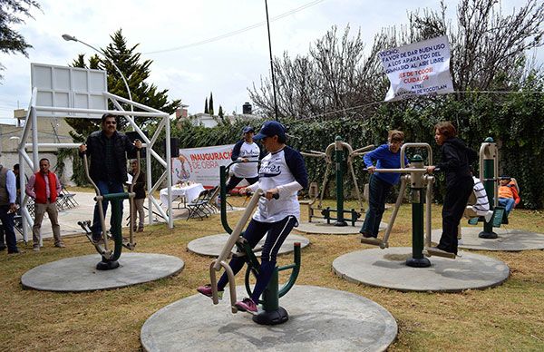 Antorcha Texcoco  inaugura deportivo en Xocotlán