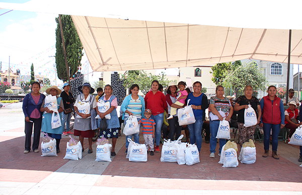 Agradecen vecinos apoyo del DIF en Ocoyucan