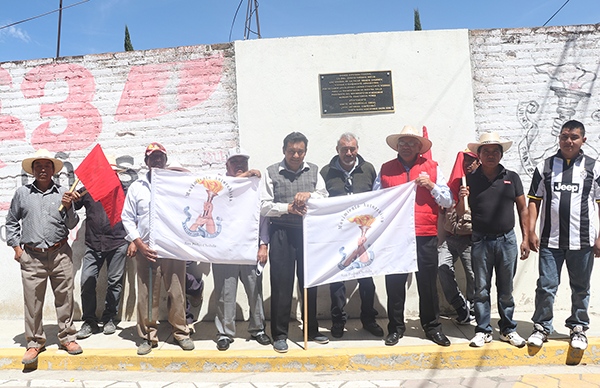 Agradecen en Acuexcomac lucha de Antorcha