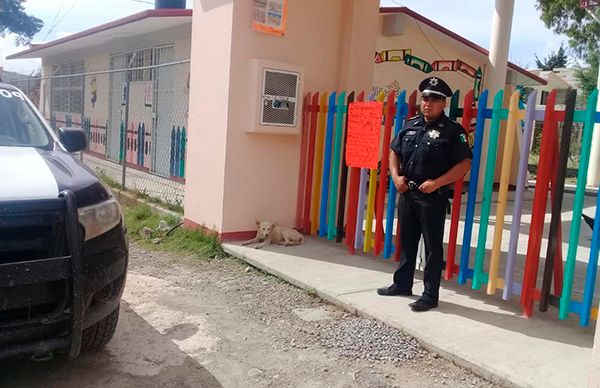 Reanudan operativo Escuela Segura