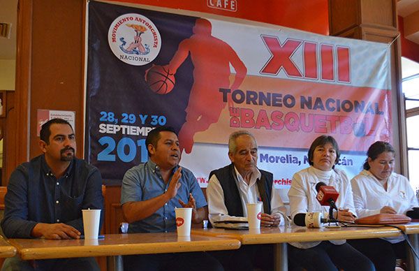 Morelia, Michoacán, sede del XIII Torneo Nacional de Basquetbol