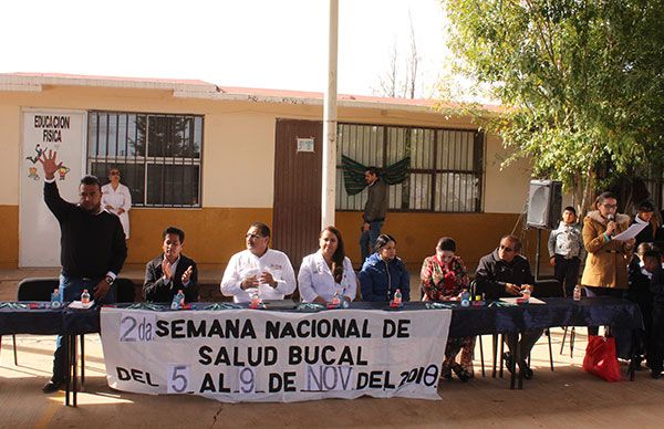 Semana Nacional de Salud Bucal en Trancoso, Zacatecas