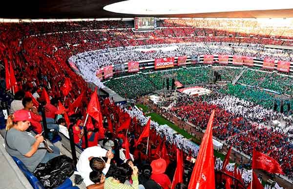 Cerrará Antorcha festejos de 45 Aniversario en el Estadio Azteca