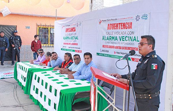 Impulsan espacios seguros con alarmas vecinales