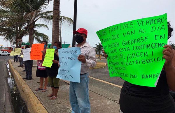 Protestan veracruzanos contra Gobierno del estado 