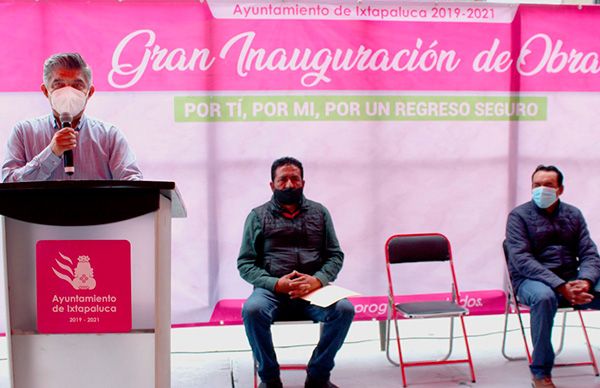 Se unen en Ixtapaluca para encementar calles
