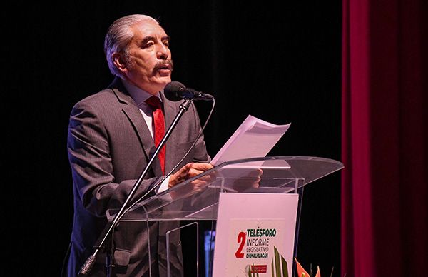 Diputado por Chimalhuacán, Telésforo García, rinde informe
