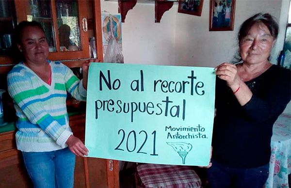 #NoAlRecorteDelPEF2021, protestan diputados antorchistas