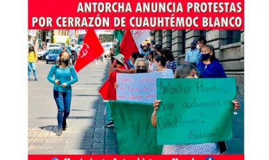 Antorcha anuncia protesta contra Cuauhtémoc Blanco tras cancelar programas sociales