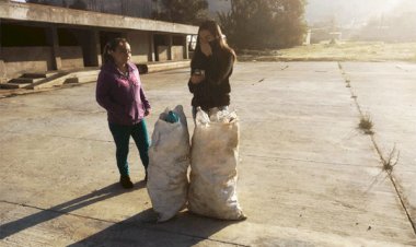 Por tercera ocasión estudiantes de Tenancingo realizan campaña de recolección de PET