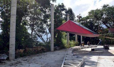 Avance en la obra de techado de la comunidad de Cohuapan