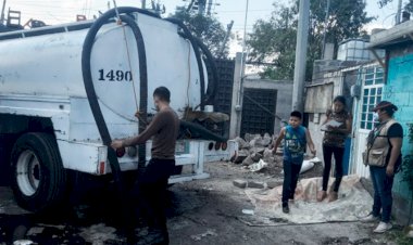 Habitantes de Rojo Gómez, Iztapalapa, exigen agua potable 