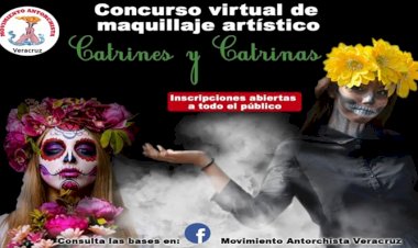 Invita Antorcha a Concurso de Catrinas y Catrines 2021