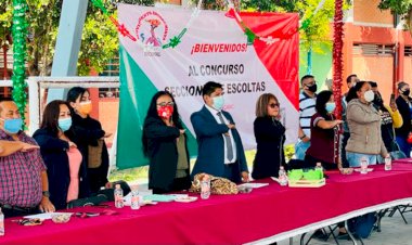 Escuelas de Ecatepec llevan a cabo concurso de escoltas a la Preparatoria Oficial Núm.  229 de Héroes, Tecámac