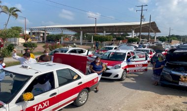 Taxista antorchistas de San Rafael festejan día del chofer