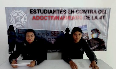 Estudiantes de Jalisco rechazan adoctrinamiento desde la SEP a favor de Morena 