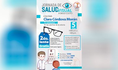 Jornada de salud visual a bajo costo en la colonia Clara Córdova Morá 