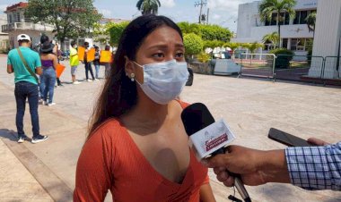 Jóvenes de Chetumal demandan al Gobernador Carlos Joaquín, despensas alimenticias pactadas