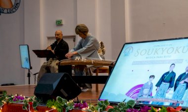 Presentan concierto de música tradicional japonesa en colonia popular