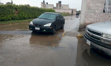 Fuertes lluvias rebasan capacidad del Ayuntamiento de Texcoco