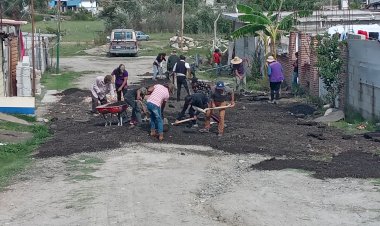 Antorcha gestiona fresado para colonias humildes