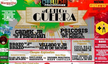 Antorcha anuncia cartelera de lucha libre en Los Reyes La Paz