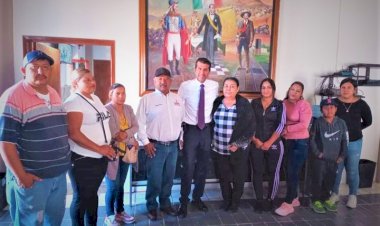 Atiende alcalde de Calera peticiones de antorchistas