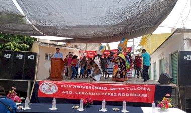Antorcha festeja 24 años de lucha en la colonia “arquitecto Gerardo Pérez Rodríguez”