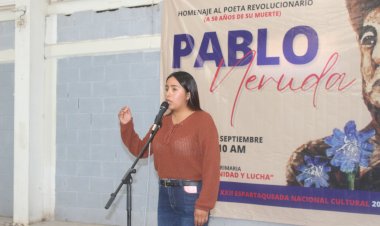 Duranguenses homenajean a Pablo Neruda con recital de poesía