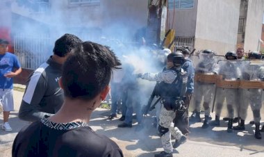 Guardia Nacional y CFE golpean a los antorchistas