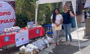 Obreros de Atlixco donan ropa y víveres para damnificados de Guerrero