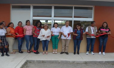 Inauguran aula en Telesecundaria Rafael Ramírez