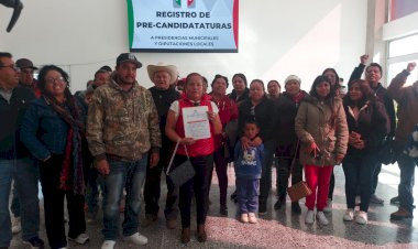 Olegaria Alvarado, precandidata a la presidencia de Santo Domingo, SLP