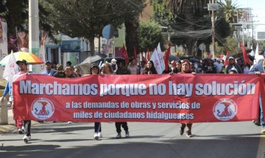Miles de hidalguenses demandarán, de nueva cuenta al gobierno estatal soluciones, obras y servicios