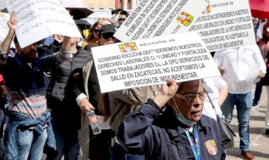 Protestan trabajadores de salud en Zacatecas por falta de insumos