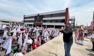 Antorcha instala plantón en explanada de alcaldía Tláhuac