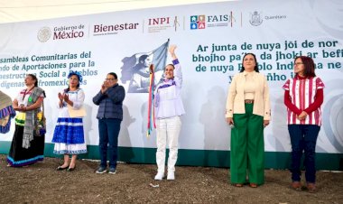 La 4T, pura demagogia: Antorcha en visita de Sheinbaum a Queretaro